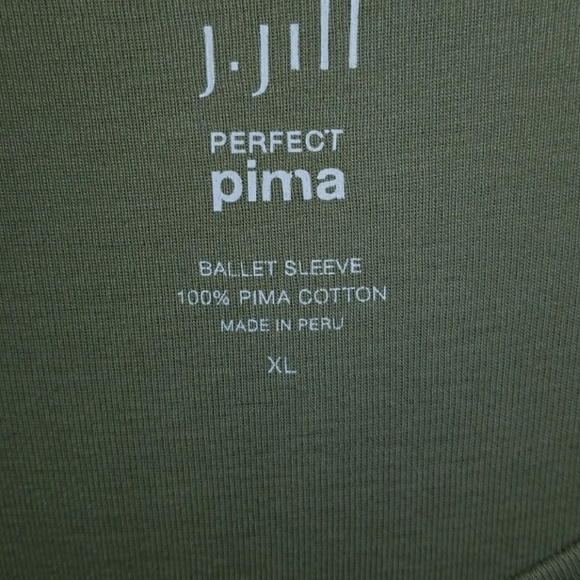 J.Jill perfect pima ballet sleeve top. - Picture 3 of 7